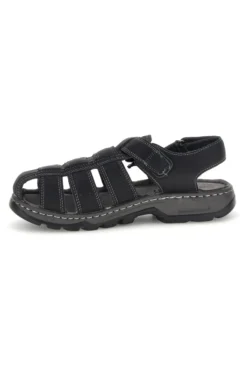Sandali nero punta chiusa strappo regolabile Jerpoint M8557