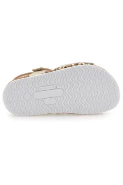 Sandali oro con fiore glitter Pittarello Bio 257A745SR
