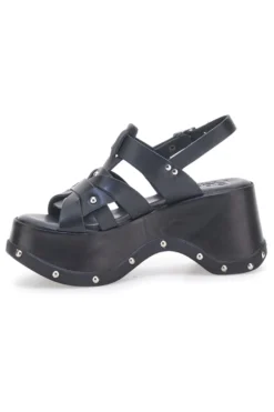 Sandali Platform in Pelle con Borchie Made in Italy Pittarello 15764