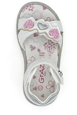 Sandali Primi Passi Bianchi Grazie Girl 14323