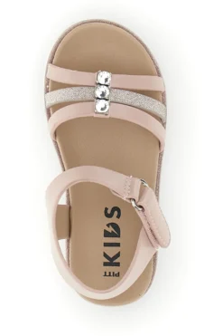 Sandali primi passi rosa con brillantini Pitt kids 392619S