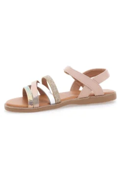 Sandali rosa con fasce multicolor Pitt Kids 39G2551S