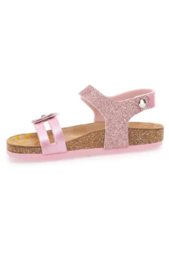 Sandali Rosa con Fiorellino Glitter Pittarello Bio 257005