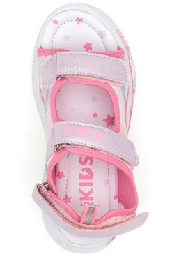 Sandali rosa con luci e strappi Pitt kids 11507