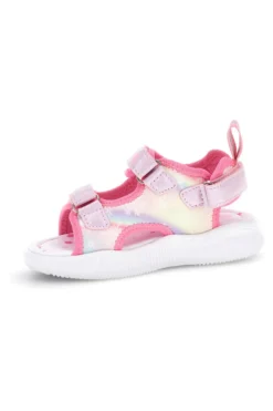 Sandali rosa luci strappi dettagli iridescenti Pitt kids 11507