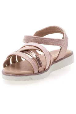Sandali rosa metallizzato con fascette intrecciate Pitt Kids Pitt Kids 39G2546S