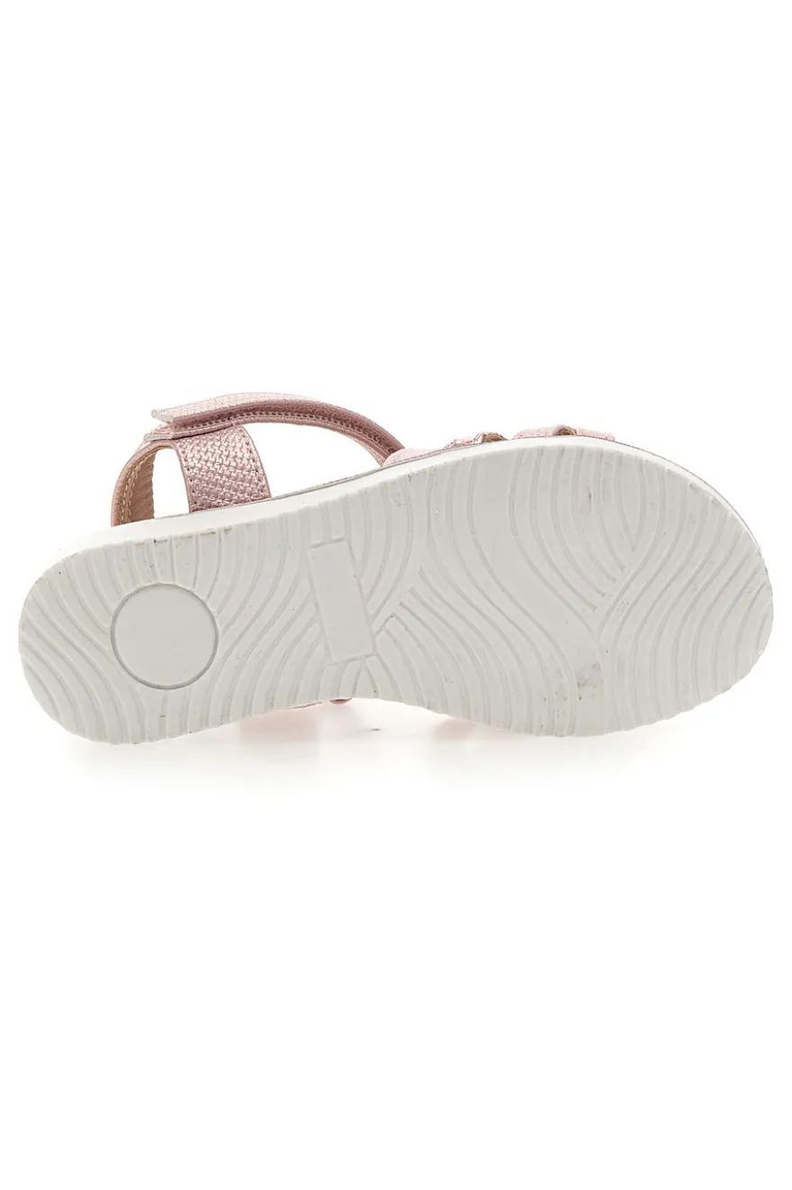 Sandali rosa metallizzato con fascette intrecciate Pitt Kids Pitt Kids 39G2546S