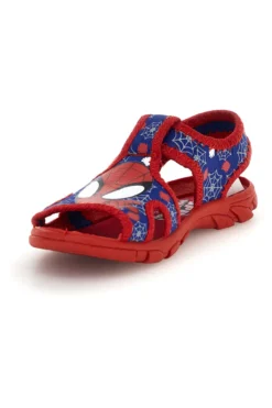 Sandali rosso blu primi passi con strappi Spiderman R1310675T