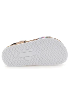 Sandali sabbia con fiore glitter Pittarello Bio 257A007SR