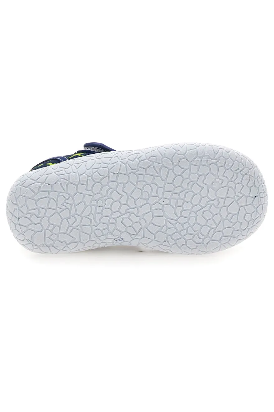 Sandali Semiaperti blu fantasia dinosauri primi passi Pitt kids PK2492F