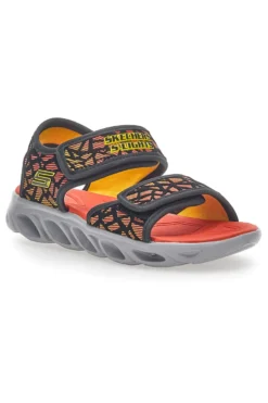 Sandali Skechers Hypno Splash Sun Sonic Neri e Arancio