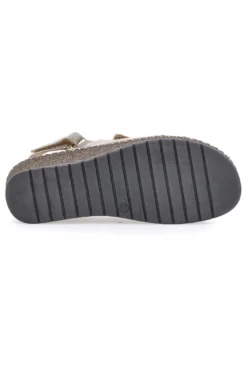 Sandali Taupe Sling-back Con Velcro Pittarello 42063