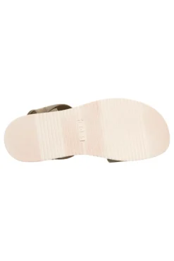 Sandali verdi con cinturino in velcro e fascia traforata Skechers Desert kiss low