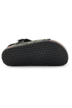 Sandali verdi con doppio strappo Pitt kids 14604