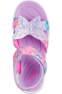 Sandali Viola con Farfalla sulla tomaia SKECHERS JUMPSTERS SANDAL - BUTTERFLY BRITES