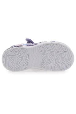 Sandali Viola Con Luci e Strappi in Velcro Frozen D11955M