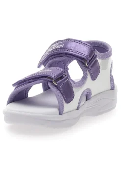 Sandali Viola Con Luci e Strappi in Velcro Frozen D11955M