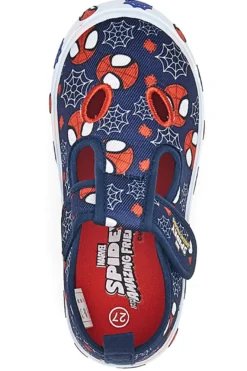 Sandalo da bimbo blu con fori frontali Spiderman R1310673T