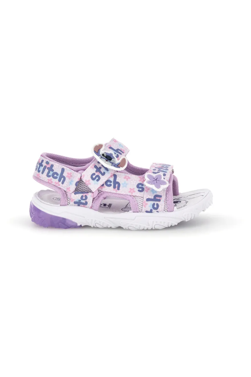 Sandalo lilla con luci e strappo con Stitch Lilo & stitch D6020227T