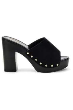 Sandalo nero con tacco e borchie Pittarello Must Have 11233