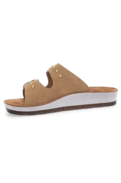 Sandschuhe mit dekorativen Nieten auf Doppelschnalle INBLU 54 CP
