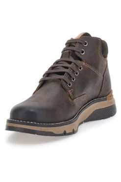 Scarpa Stringata Alta In Vera Pelle Marrone Altemberg 2432