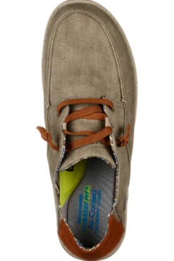 Scarpa Stringata Taupe SKECHERS GOwalk Relaxed Fit - Idyllic