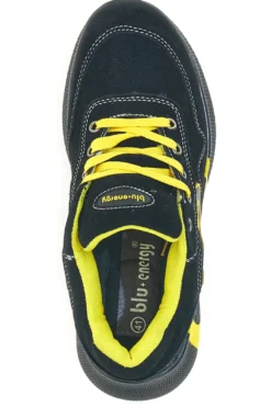 Scarpe antinfortunistiche basse nere inserti gialli S1P Blue energy BS190S1P