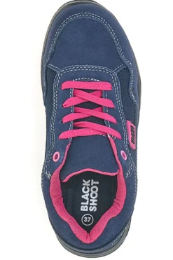Scarpe antinfortunistiche blu fucsia Black Shoot PK24583 S1PL