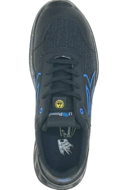 Scarpe antinfortunistiche da uomo nere blu basse U. Power Diwi ESD S1PS FO SR ESD