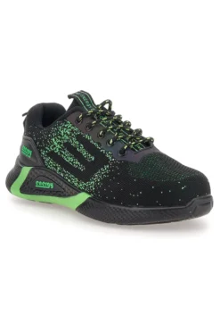 Scarpe antinfortunistiche nero e verde Blu star 170 S3S SR
