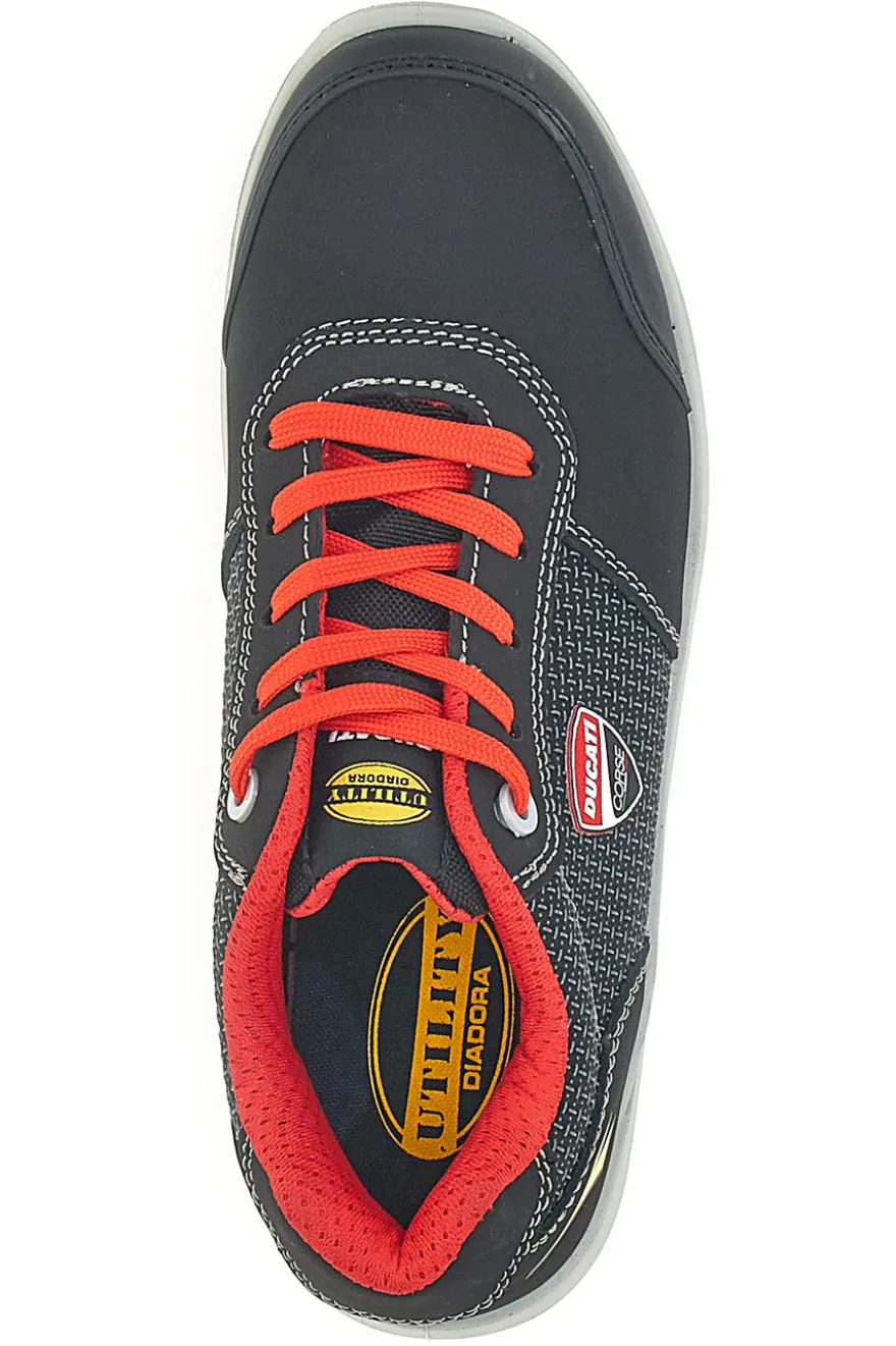 Scarpe antinfortunistiche nere S3S FO SR SC MET FREE traspiranti Diadora Speedy Race Low