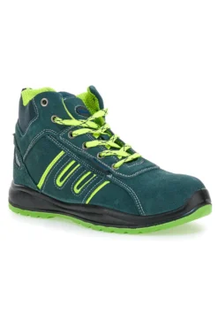 Scarpe antinfortunistiche verdi inserti fluo S1P Blue energy BS 90 S1P SR