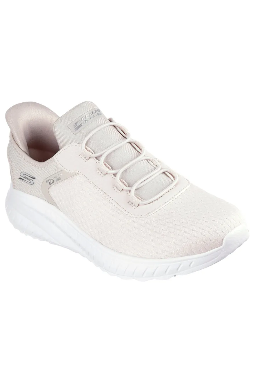 Scarpe beige slip-on leggere Skechers BOBS SQUAD CHAOS IN COLOR