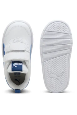 Scarpe bianche blu con chiusura a strappo Puma Courtflex V3 V Inf