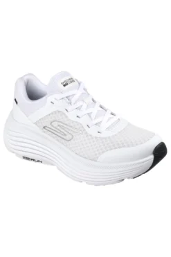 Scarpe bianche con dettagli neri in mesh ammortizzate Skechers Max Cushioning Endeavour