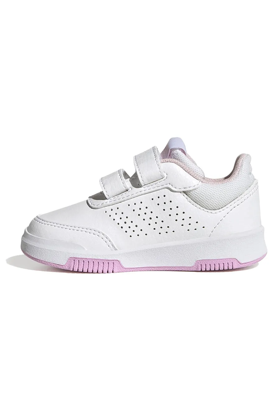 Scarpe bianche con dettagli pastello e chiusura a strappo Adidas Tensaur Sport 2 CF I