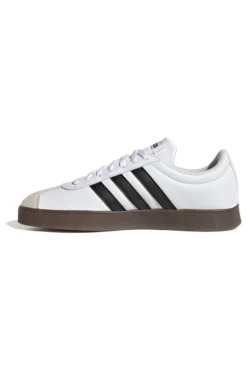 Scarpe bianche con strisce nere punta rinforzata Adidas VL Court Base