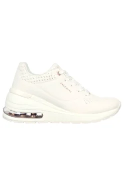 Scarpe bianche con zeppa e suola Air Skechers Million Air Elevated Air