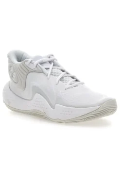 Scarpe bianche mid-cut da basket Under Armour Spawn 6 Mid