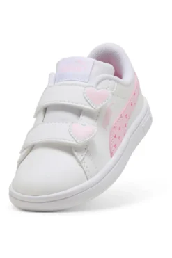 Scarpe bianco rosa con chiusura a strappo Puma Smash 3.0 Hearty V Inf