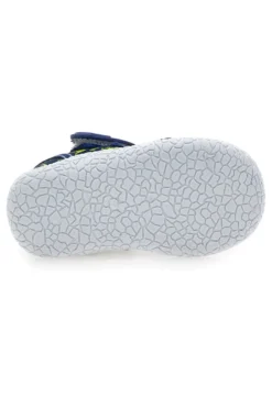 Scarpe blu con doppio strappo Pitt kids PK2492F