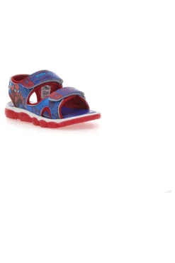Scarpe blu e rosse con luci e stampa Spider-Man 11SP3N02LE