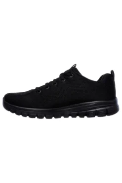 Scarpe da Allenamento Nere con Tomaia in Skech Knit Mesh SKECHERS Graceful - Get Connected