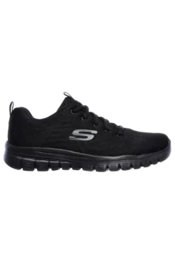 Scarpe da Allenamento Nere con Tomaia in Skech Knit Mesh SKECHERS Graceful - Get Connected