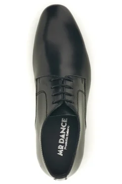 Scarpe da ballo blu con suola in cuoio stringate Mr.dance 1720P