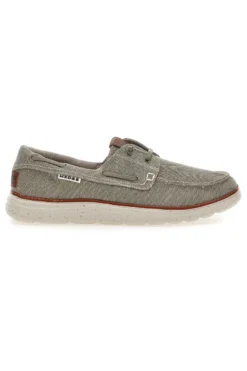 Scarpe da barca color cemento in tessuto Max dillan MXM618F08