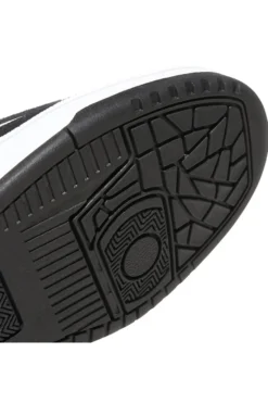 Scarpe da Basket bianche e nere con inserti in pelle Adidas Rapid Court Low
