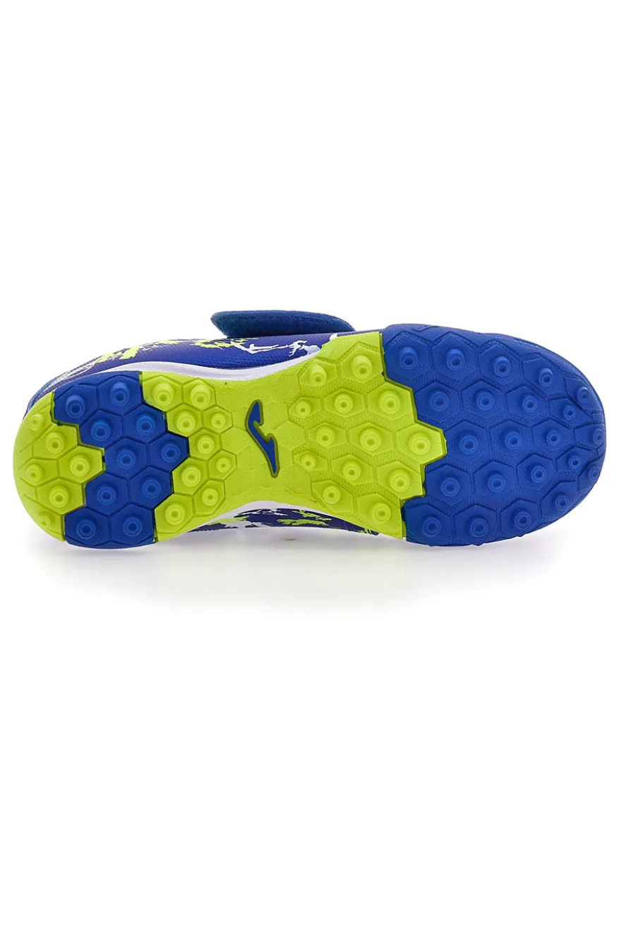Scarpe da Calcetto Blu Con Strappo Joma Megatron Jr 2404