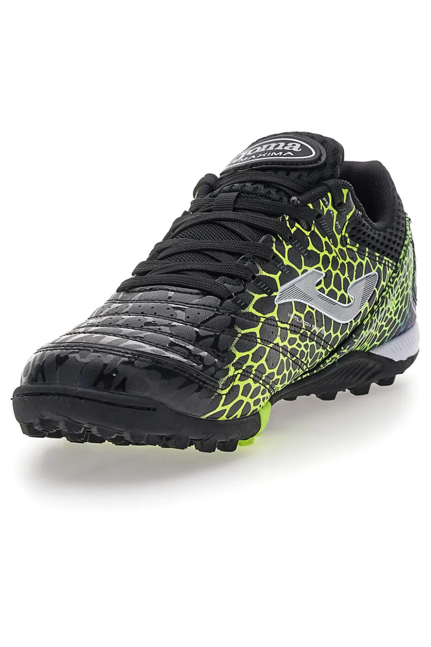 Scarpe da calcetto nere con dettagli fluo Joma Maxima 2531